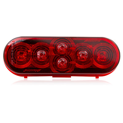 6 LED Red Oval Stop/Tail/Turn Light