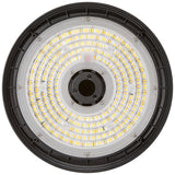 10 in. LED UFO High Bay Light Fixture, Black Hardwired Warehouse Light, 22,500 Lumens, 3 CCT 4000K-5700K, Selectable Wattage 100-150, 120-277V AC