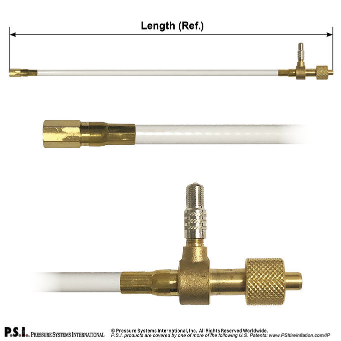 TCT 31374-00-CP Auxiliary Port CP Hose Inner Wheel Length= 13.5"